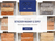 Tablet Screenshot of bethlehemmasonry.com